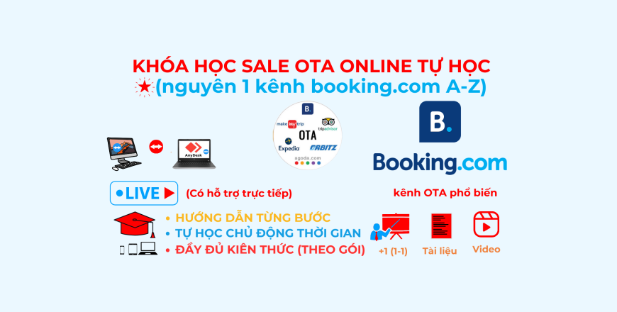 Otavn Dao Tao Sale Ota Tu Hoc Online Rieng Kenh Booking.com